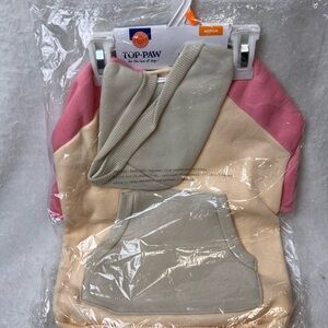 New top paw, cute hoodie, color block dog hoodie with pocket